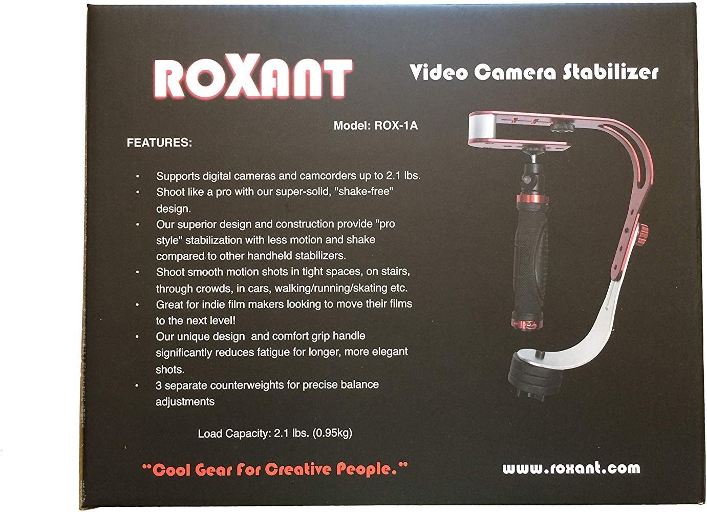 Estabilizador de video Roxant Pro - Rojo